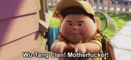 Up Character Saying Wu-Tang Clan Motherfucker GIF