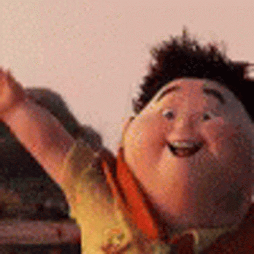 Up Russell Waving Hi GIF