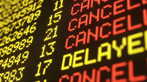 Upcoming Flights Are On Cancel Status GIF