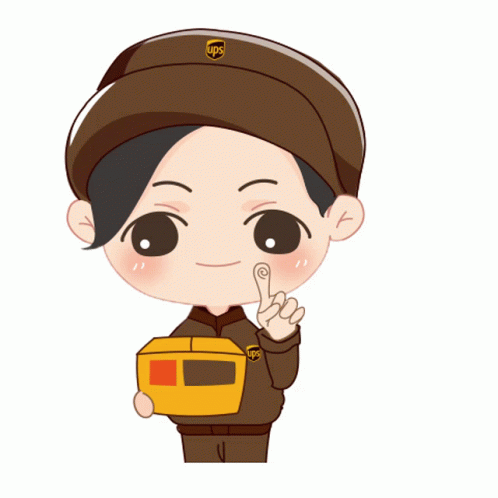 Ups Delivery Person Holding Box