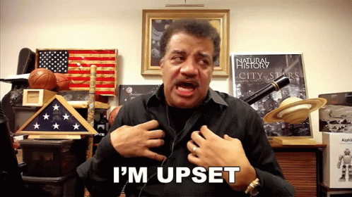 Upset Neil Degrasse Tyson GIF