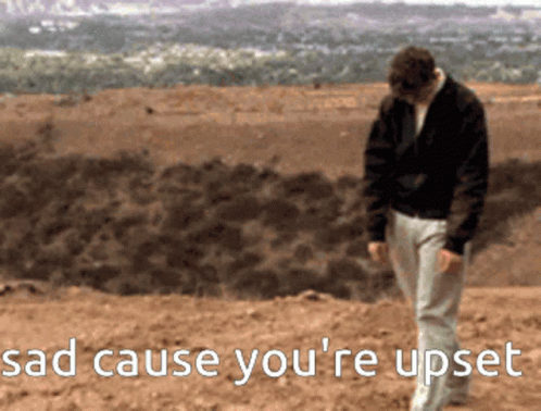 Sad Cause You're Upset GIF