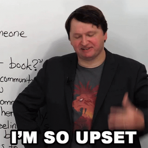 So Upset Alex Teaching English GIF