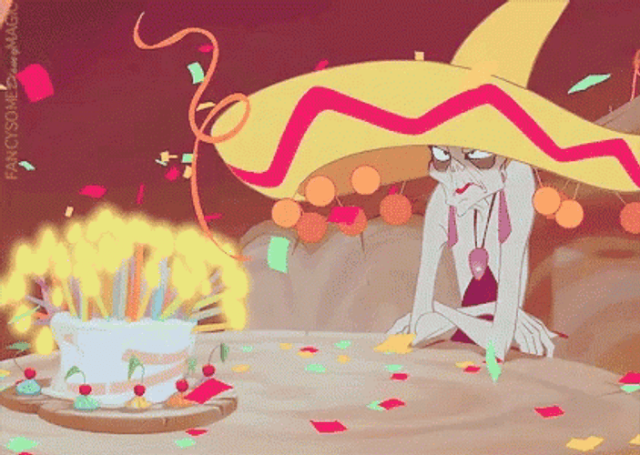 Upset Disney Happy Birthday GIF