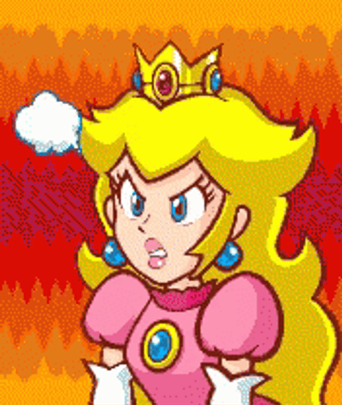 Upset Princess Peach GIF