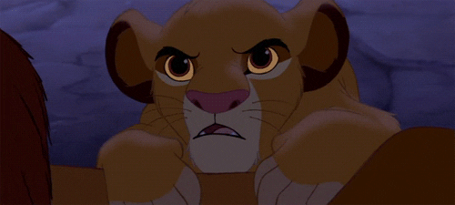 Upset Simba Of The Lion King GIF