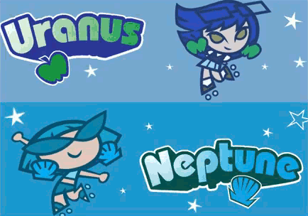 Uranus Neptune Milky Way And Galaxy Girls GIF