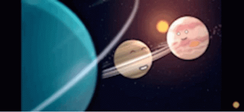 Uranus Neptune Planet Animation GIF