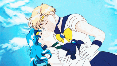 Uranus Sailor Moon Kiss GIF