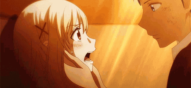 Urara Shiraishi Anime Kiss GIF