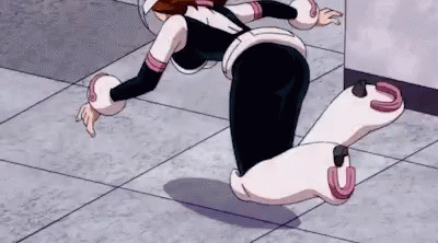 Uraraka Tumbling Moment GIF