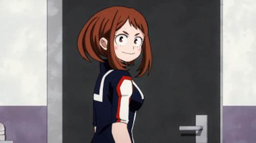 Cute Uraraka Approving GIF
