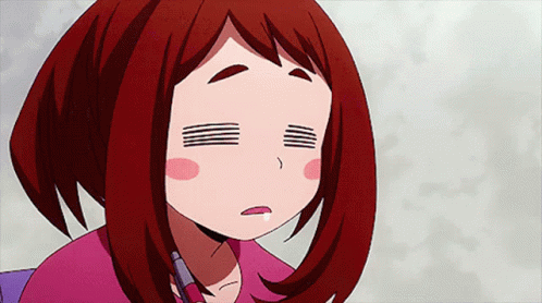 Adorable Uraraka Sleepy GIF
