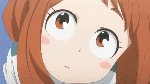 Uraraka Cute Puppy Eyes GIF