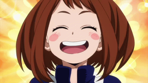 Uraraka Heartwarming Smile GIF