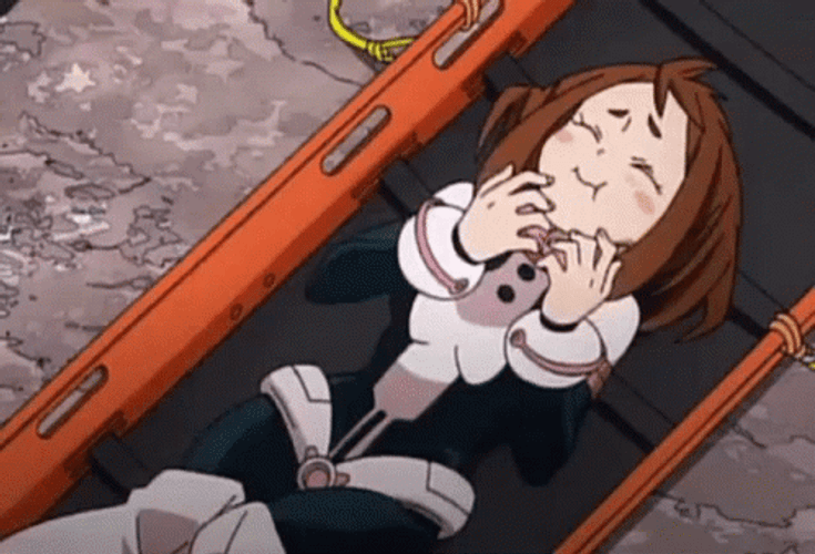 Uraraka Playful Laugh GIF