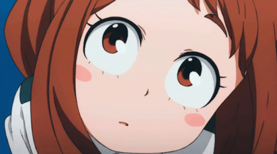 Uraraka Red Face GIF