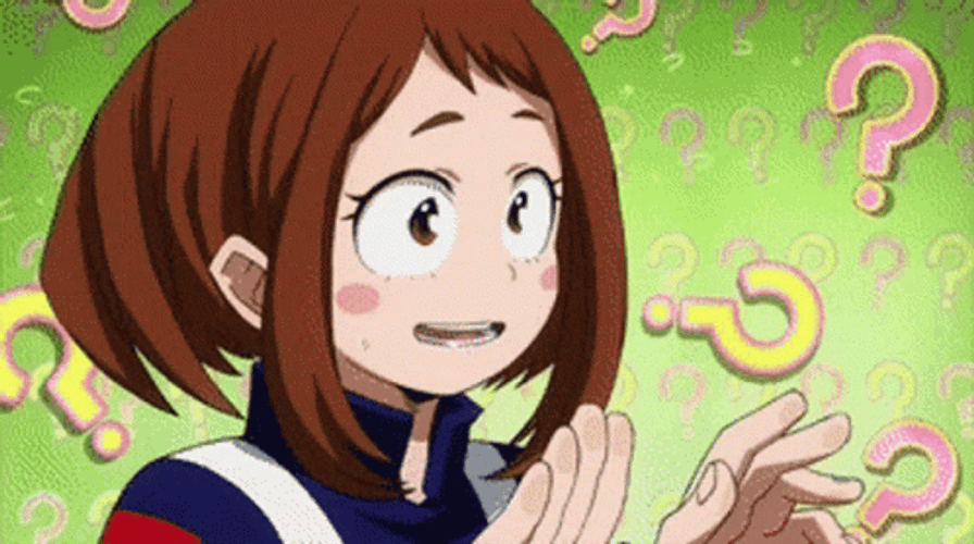 Uraraka Seeking Question GIF