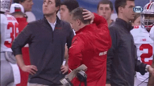 Urban Meyer Dismay Face In The Field GIF