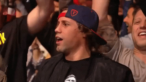 Urijah Faber Shouting Wooo GIF