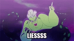 Ursula The Sea Witch Lies GIF