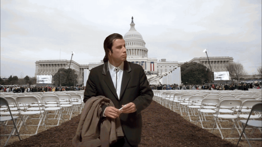 Us Capitol Ground Confused Actor John Travolta GIF