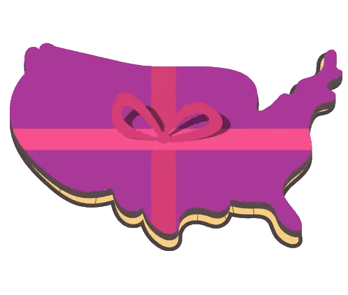 US Map Filled With Chocolates