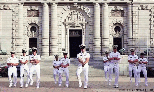 Us Navy Officers Dancing Gangnam Style GIF