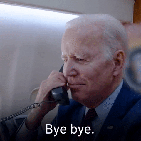 Us President Joe Biden Hang Up Phone GIF