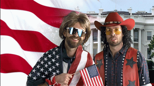 Men Holding Usa Flag GIF