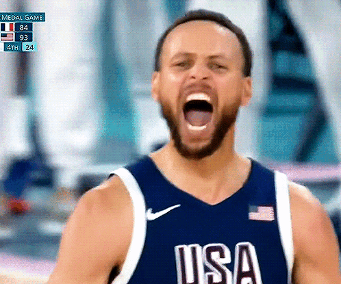 Usa Basketball Curry Hyped Up GIF