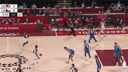 Usa Basketball Durant Three Point Shot GIF