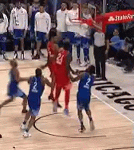 Usa Basketball Hard Foul GIF