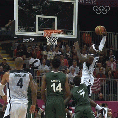 Usa Basketball Lebron James Dunk GIF