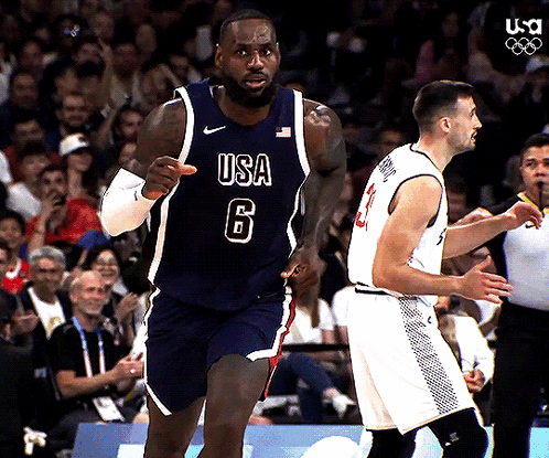 Usa Basketball Lebron James Slowmo GIF