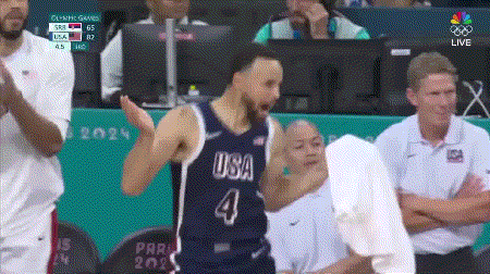 Usa Basketball Steph Curry Celebrating GIF