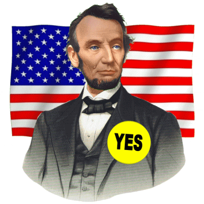 Usa Flag Abraham Lincoln Yes GIF