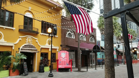 Usa Flag Downtown Orlando GIF
