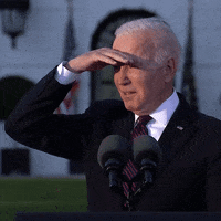 Usa President Joe Biden Searching In The Crowd GIF