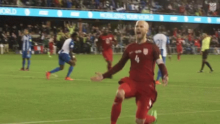 Usa Soccer Michael Bradley Slides GIF