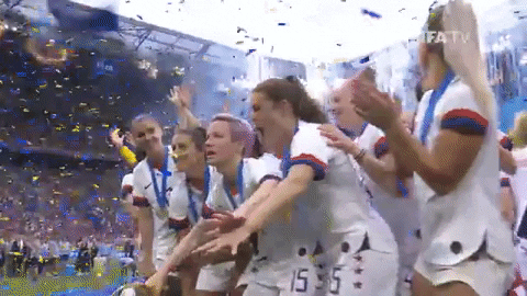Usa Soccer Victory Moment GIF