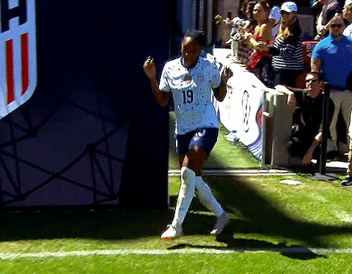 Usa Soccer Woman Team Grooving Entrance GIF