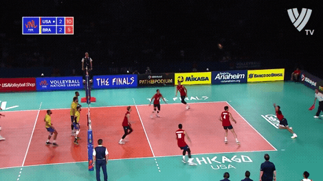 Usa Volleyball Vs. Brazil Rally GIF