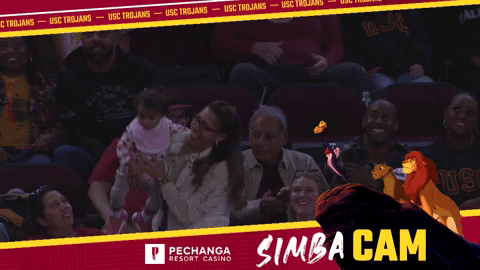 Usc Fan Doing Simba Cam GIF