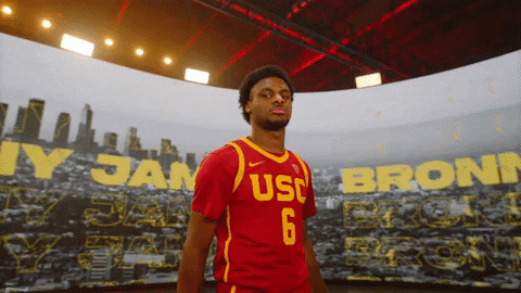 Usc Player Bronny James Peace Out GIF