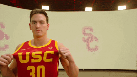 Usc Player Showing Off His Jersey GIF