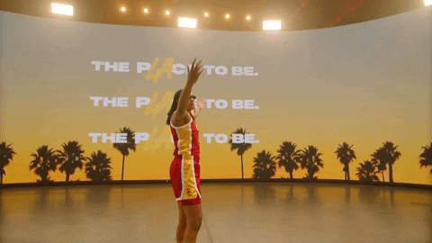 Usc Woman Player Wearing Sunglasses For Pose GIF