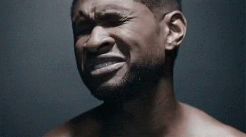 Usher Being Very Emotional GIF