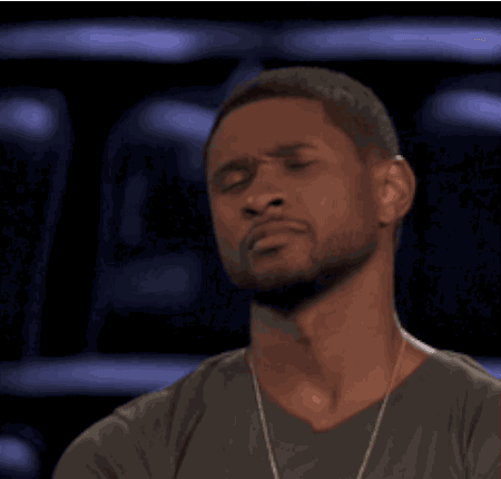 Usher Confused Reluctant Nod Meme GIF