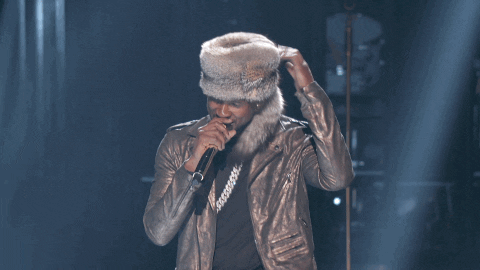 Usher Furry Hat Flipping Tail Meme GIF